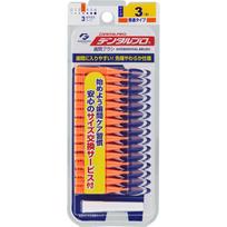 Dental Pro Interdental Brush I-Shaped Size 3 Orange S Dental care (interdental cleaners) Interdental Brush