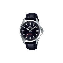 Casio EDIFICE Sapphire Mirror Waterproof Quartz Movement Leather Strap Japanese and Korean Watch Men's Watch Black Dial EFB-107L-1AVUPR juoda