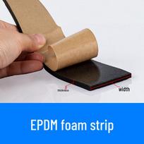 EPDM Lipni Putų Gumos Sandarinimo Juosta beige