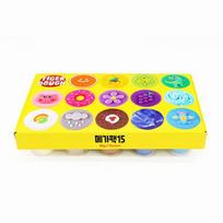 Tiger Dough Mega Pakuotė Kūdikių molis 15 spalvų rinkinys, Mišrios spalvos, 85g, Korėjietiški žaislų reikmenys yellow