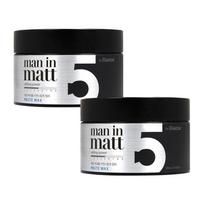 Elastine Men in Matt Paste Hair Wax, 80g, 2 pieces black