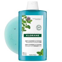 Klorane Aquamint Deep Cleansing & Cooling Shampoo, 400ml, 1 unit blue