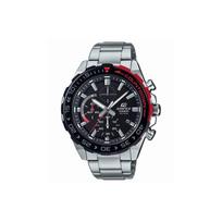 Casio EDIFICE series 100 meters waterproof quartz movement stainless steel strap Japanese and Korean watch men's watch black dial EFR-566DB-1A juoda