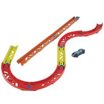 Hot Wheels Track Builder Premium kreivių pakuotė [pridedamas 1 mini automobilis] [nuo 6 metų] [dovana] GLC88 red