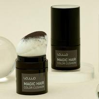 Amini Lolio 1 second cover hair color cushion, dark brown, 2 pieces black