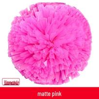Didelės matinės šokio pomponai su dvipusėmis rankenomis pink