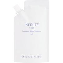 Kose Infinity Innovative Bright Emulsion XX (Refill) 110mL (Quasi-drug) Milky lotion After applying lotion in the morning and at night, press the pump