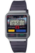 Casio Standartinis laikrodis [] Stranger Things Collaboration Model A120WEST-1AJR Unisex Black Skeleton pilka spalva