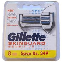 Gillette Skintech manual razor blades, 8 packs, 2 pieces ,Korean razor blade gray