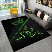 3D Razer logotipas Žaidimų Žaidėjo Gyvatė Kilimas Kilimas Namams Svetainei Miegamajam Sofai Durų Kilimėlis Dekoras, Vaikų Žaidimų Zona Kilimas Neslystantis Grindų Kilimėlis 30x40in