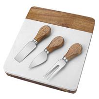ZISIZ DL-007 Square Marble Cutting Board white