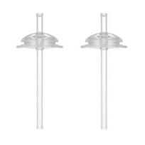 TGM Rice Grain Tritan Baby Bottle Silicone Straw, 2pcs white