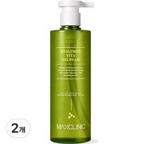 Max Clinic Hyaluronic Vita Oil Foam Cleanser, 310g, 2 units yellow