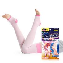 SLIM WALK Naktinės drėkinančios ilgos kompresinės kojinės (2 tipai) (SM/ML) SM white