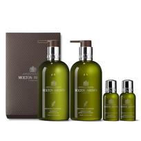 Molton Brown Gaivinantis rozmarinų plaukų duetas (Šampūnas 300ml + Kondicionierius 300ml, Pirkinių krepšys nemokamai) black