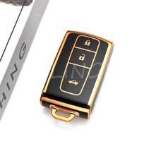 For Toyota Prius 2004 - 2009 Corolla Verso Camry 3 Button New Tpu Car Smart Key Case Cover Shell Protector Accessories gray