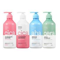 Aekyung TSXREBKR DERMA&MORE Deep Cleansing Scalp Care Shampoo Conditioner Cica Nourishing Shampoo white