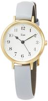 [Seiko Watch] Riki Wristwatch [Marine Clock] Arabic Numeral Design White Dial Curved Hardlex White Violet Calf Leather Band AKQK446 Women's Gray pilka spalva