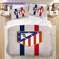 Vibrant Atletico Madrid Emblem Bedding (1 * duvet cover + 2 * pillowcase, without core) Duvet cover and pillowcase Soft and comfortable Bedding set 155x200cm