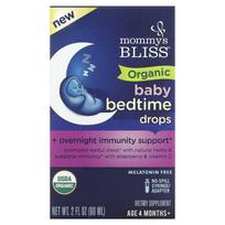 Mommy's Bliss, Ekologiški lašeliai prieš miegą kūdikiams, 4 mėn. ir vyresniems, 2 fl oz (60 ml)