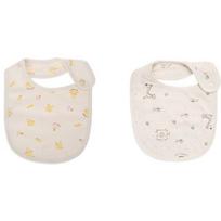 With Organic bib 2-piece set 23, korean baby products white