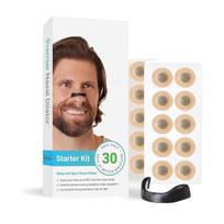 Magnetinis nosies praplėtimo rinkinys: Kvėpavimo pagalba: nosies juostelės nuo užsikimšimo ir pagerinančios oro pritekėjimą. Black Set (Round, 30 pairs)