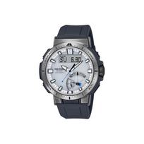 CASIO PRO TREK Kolekcija Dvigubo ekrano laikrodis Saulės energija Varomas Kvarco Mechanizmas Silikoninė Apyrankė Laikrodis PRW-70-7PR Black Regular Watch Box gray