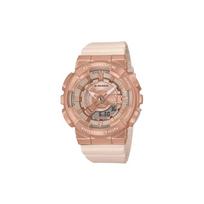 Casio 200 Meter Water Resistant Quartz Movement Resin Strap Watch Women watches Gold GM-S110PG-4AJF Gold Dial beige