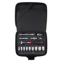 VESSEL Cordless Electric Slim Ratchet with 31 Socket Bits Set 400ER3-1M black