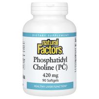 Fosfatidilcholinas (PC), 420 mg, 90 minkštųjų kapsulių