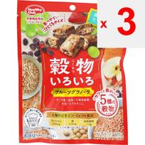 Hamada Confect Įvairūs grūdai 64g vaisių granola Kiti (patikrinkite spynas, liežuvio valiklius ir kt.) Blokuoti Kitas (patikrinkite spynas, liežuvio valiklius ir kt.) 3 set