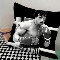 Rocky B-Balboa Bokso Treniruočių Pagalvės Užvalkalas Kvadratinė Pagalvė Miegamojo Sofos Laisvalaikio Komforto Pagalvėlė Automobilio Svetainės Namų Dekoras 18x18Inch