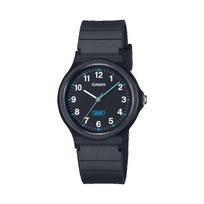 Casio Men's Resin Water Resistant Analog Quartz Watch LQ-24B-1B juoda