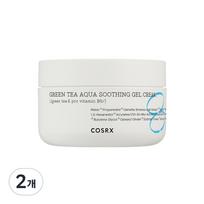 COSRX Hydrium Green Tea Aqua Soothing Gel Cream, 50ml, 2 units white
