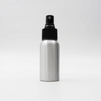Aliuminio kosmetikos butelių purškimo indas 30 ml black