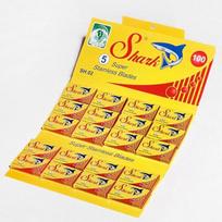 Shark Super Stainless Steel Razor Blades 20 Packs 100 Disposable Imported Razor Blades ,Korean razor blade yellow