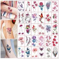 Dešimt iki Toony Tatuiruotės Lipduko Tatuiruotės Užrašai Chna Raštas 30 Vienetų Rinkinys, 1 Vienetas, C Tipas beige