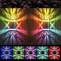 Lishi Garden Outdoor Up/Down RGB Waterproof Sensor Wall Light yellow