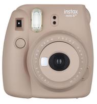 FUJIFILM instant camera instax mini8 plus with close-up lens and genuine hand strap Cocoa INS MINI 8P COCOA