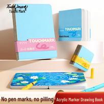 Touch mark Acrylic Marker Sketch & Flip Books blue