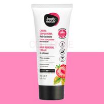 BODY NATUR Hair Removal Cream In-Shower with Red Fruits 200ml (for body) pink