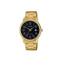 CASIO Vyriškas standartinės serijos juodas laikrodis MTP-V002G-1B MTP-V002G-1B black