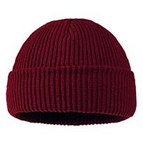 Šiltos žieminės kepuraitės Paprastos trumpos hip-hop kepuraitės suaugusiems vyrams, moteriškos vilnos, megztos kaukolės kepuraitės, elastingos unisex One Size vyno raudonos spalvos