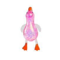 Crystal Transparent Kawaii Duck Glitter Stress Ball Non-Toxic Squeeze Toy Soft Squishy Heal Relief Pressure Anxiety Fidget Toy pink