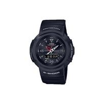 CASIO Vyriškas Juodas Laikrodis su Skystųjų Kristalų/Analoginiu Dvigubu Ekranu Serija AWG-M520-1AJF AWG-M520-1AJF Black Dial black