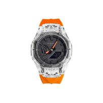 CASIO Unisex Liquid Crystal,Analog Dual Display Series 48.5mm Black Watch GA-2100-1A1(Watch8--) Regular Watch Box black