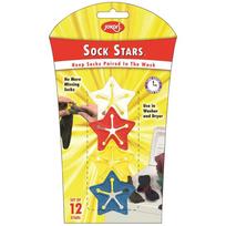 Jokari Laundry Washer/Dryer Sock Stars Set 12pk