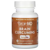 BrainMD, Brain curcumin, 30 veggie capsules
