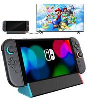 Antank S3 MAX Switch 2 Dock Suderinamas TV Dock for Switch su HDMI 2 USB Nešiojamas ir Nešiojamas Dock – (2-oji karta) 4K@120Hz išvestis, prievadai, C tipo blue