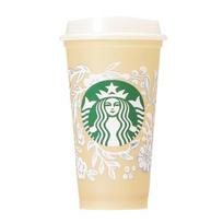STARBUCKS Starbucks Holiday 2023 Spalvą keičiantis daugkartinis puodelis 473 ml stiklinės kavos Starbucks Kalėdinis daugkartinis puodelis Miela stilinga grąžinimo dovana white